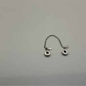 Pandora Sterling Silver Moon & Star Safety Chain Charm S925 ALE